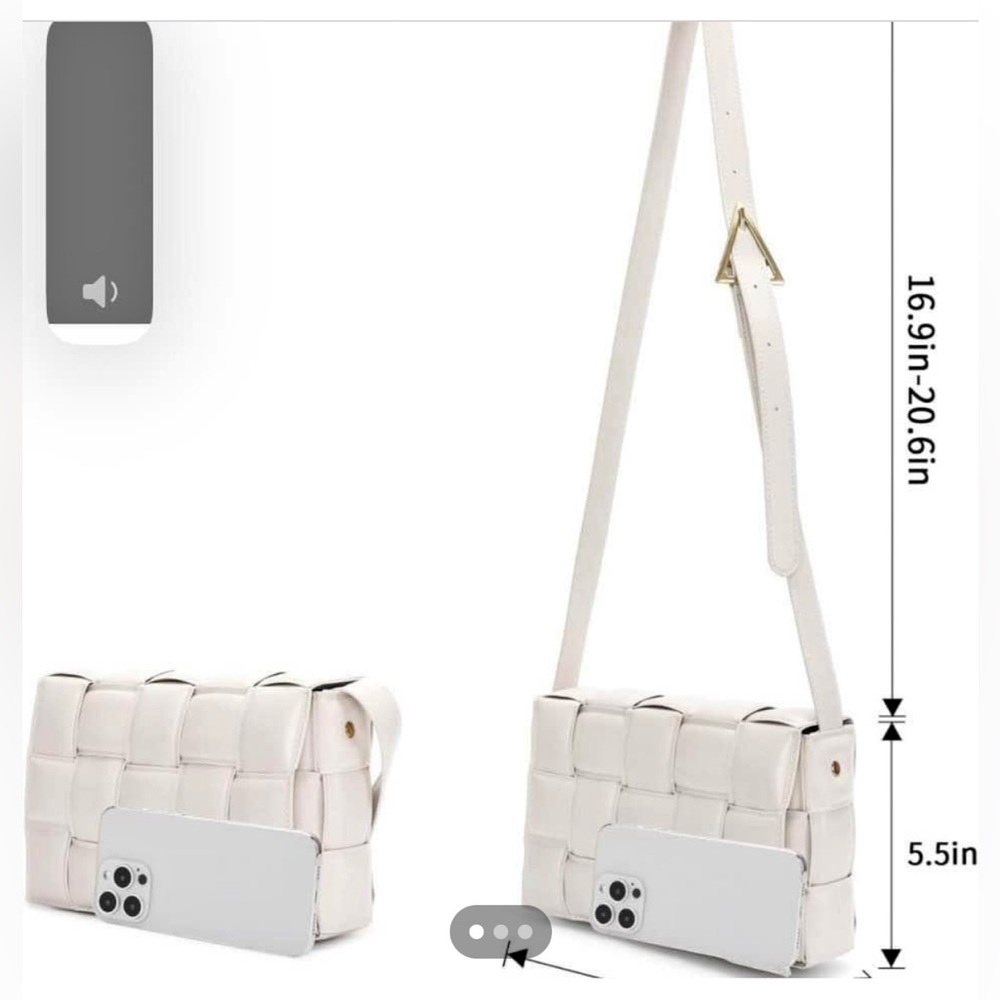Woven White Fashion Purse